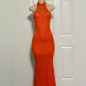 Bebe Crochet Maxi Dress XS